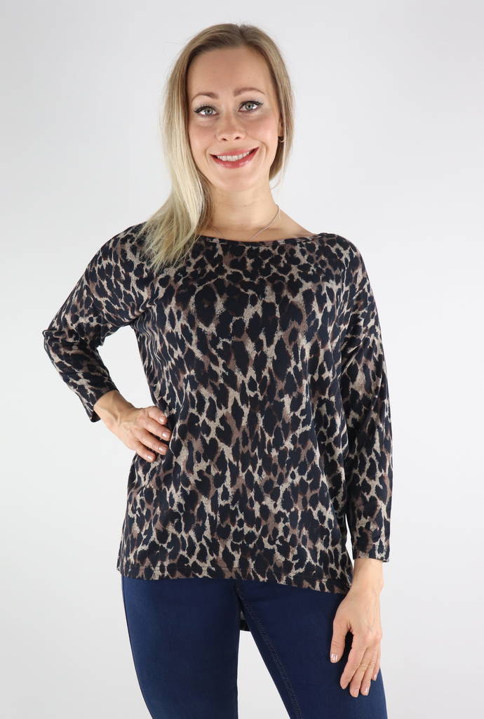 Only Tröja Elcos 4/5 taupe gray/anita leo - Stickat för damer - 131598 - 1