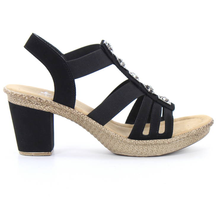 Rieker Sandaler 66560-00 svart - Rieker sandals - 128728 - 1