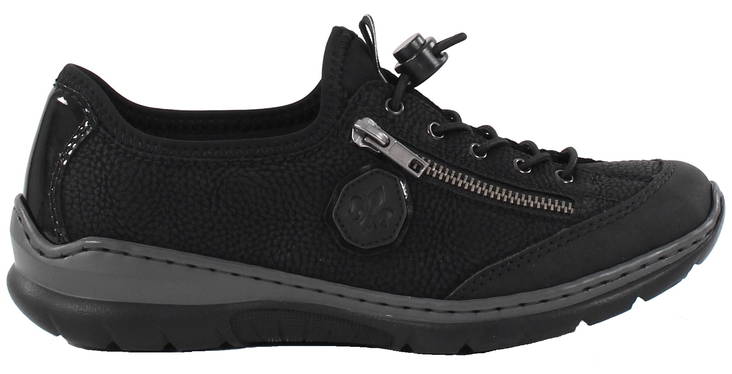 Rieker dam Sneakers med antistress-sula L3263-00 svart - Rieker promenadskor - 132808 - 1