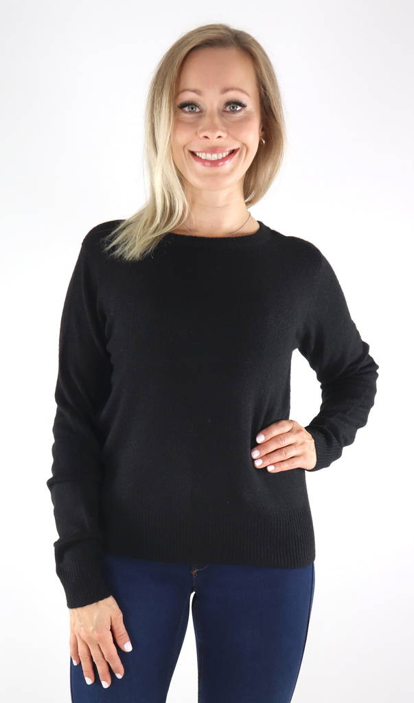 Vero Moda Stickad tröja Plaza svart - Stickat för damer - 131538 - 1