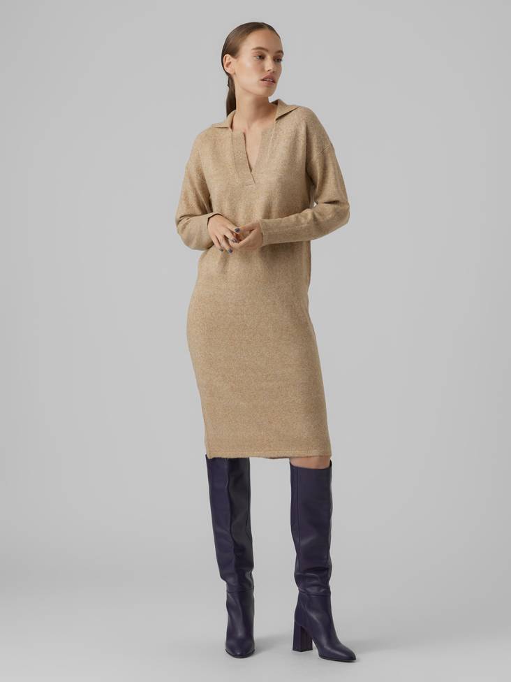 Vero Moda stickad klänning Doffy Tigers eye - Stickat för damer - 132628 - 1