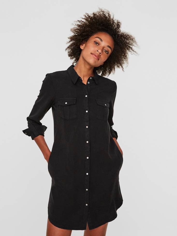 Vero Moda Skjortklänning Silla short svart - Klänningar och tunikor - 129258 - 1