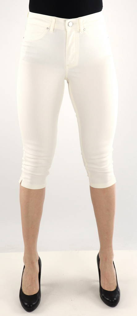 Vila elastisk Capris Jeggy ana new cloud dancer - Shorts och capribyxor för damer - 133638 - 1
