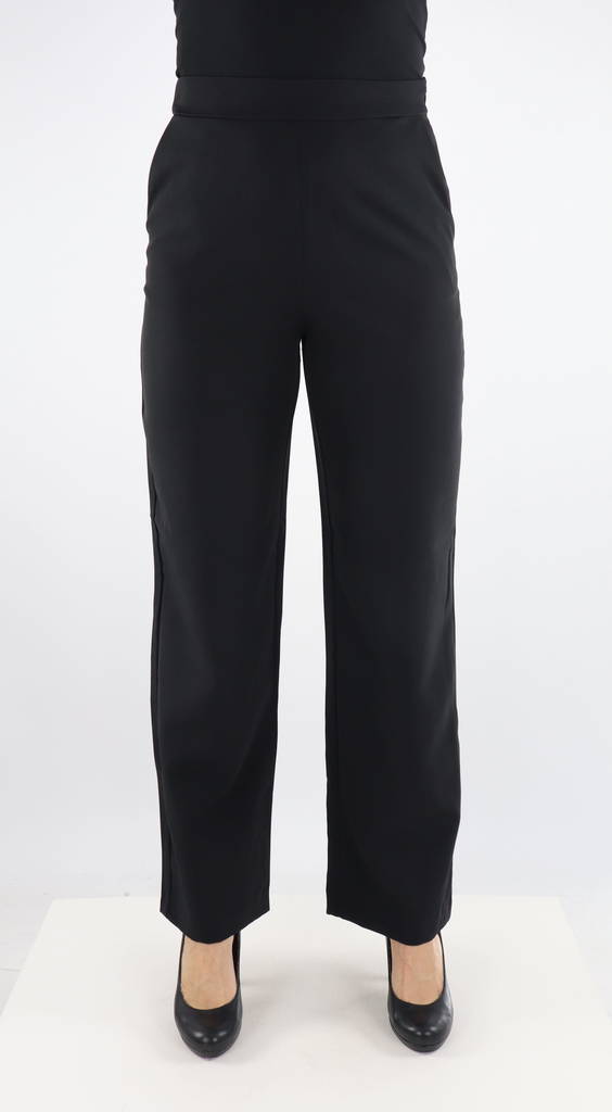 Vila Byxor Wilda ana highwaist wide, svart - Byxor för damer - 131878 - 1