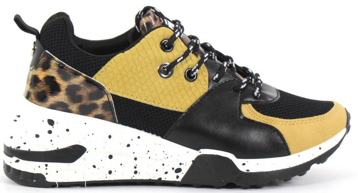 Xti Sneakers 49595 svart/gul - Sneakers för damer - 125098 - 1