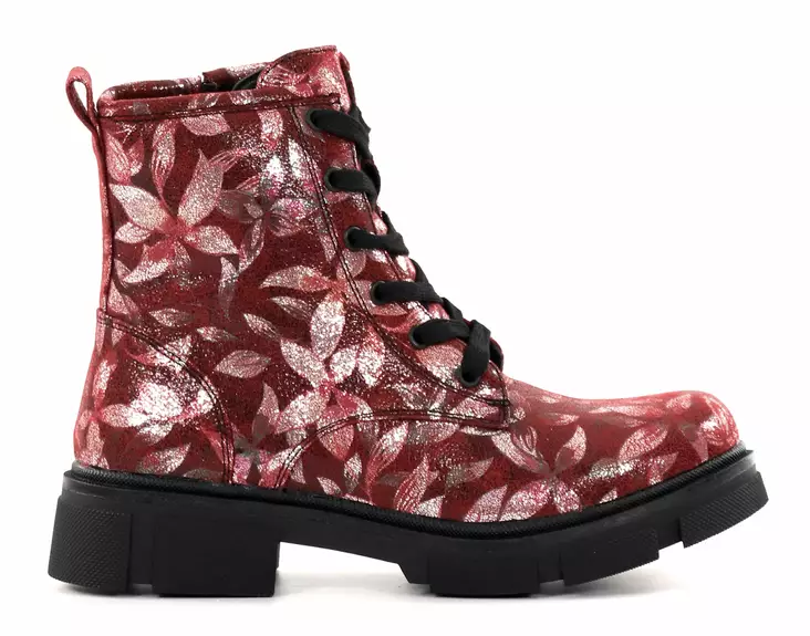 Migant blommiga ankelboots A920-290 röd blomma - Stövletter och kängor för damer - 136978 - 1