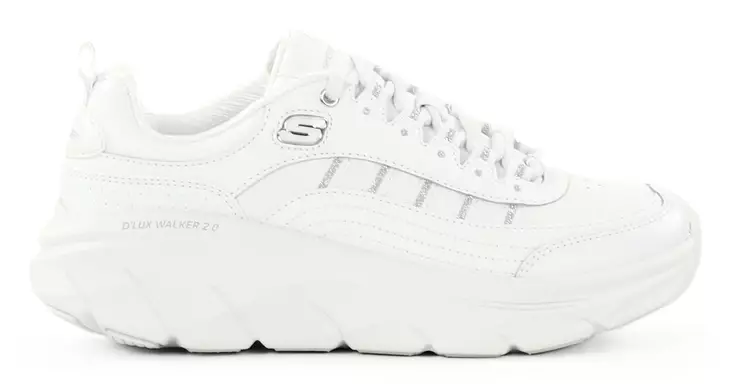 Skechers dam sneakers 150106/WSL D'LUX WALKER 2.0 - GOLDEN STEP vit/silver - Skechers sneakers - 137398 - 1