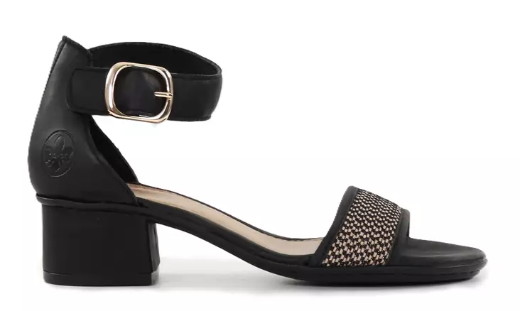 Rieker damsandaler 64952-00 svart - Rieker sandals - 138308 - 1