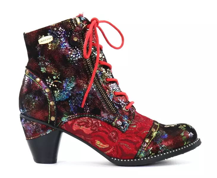 Laura Vita ankelboots i dammodell Alcizeeo 12 framboise - Stövletter och kängor för damer - 139078 - 1