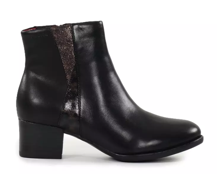 Tamaris damstövletter i äkta läder 25366-45 svart - Tamaris ankelboots - 139378 - 1