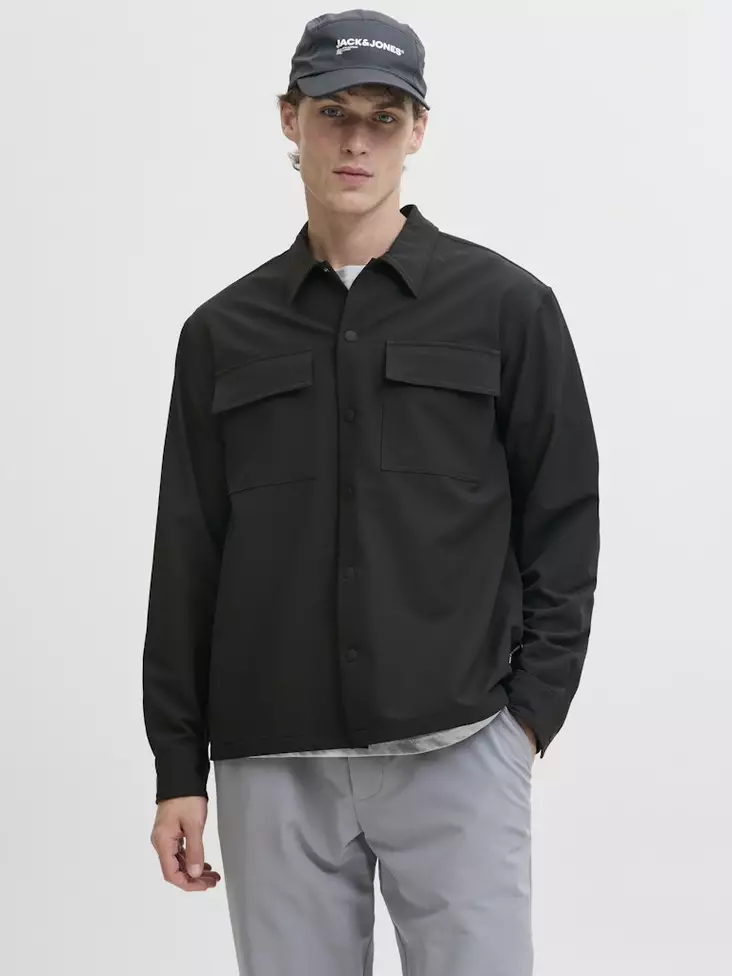 Jack&Jones Point Shirt Svart - Skjortor för herrar - 139918 - 1