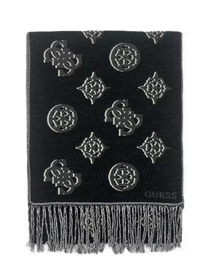 Guess Halsduk AW5451VIS03 BLO svart logotyp - Halsdukar för damer - 140078 - 1