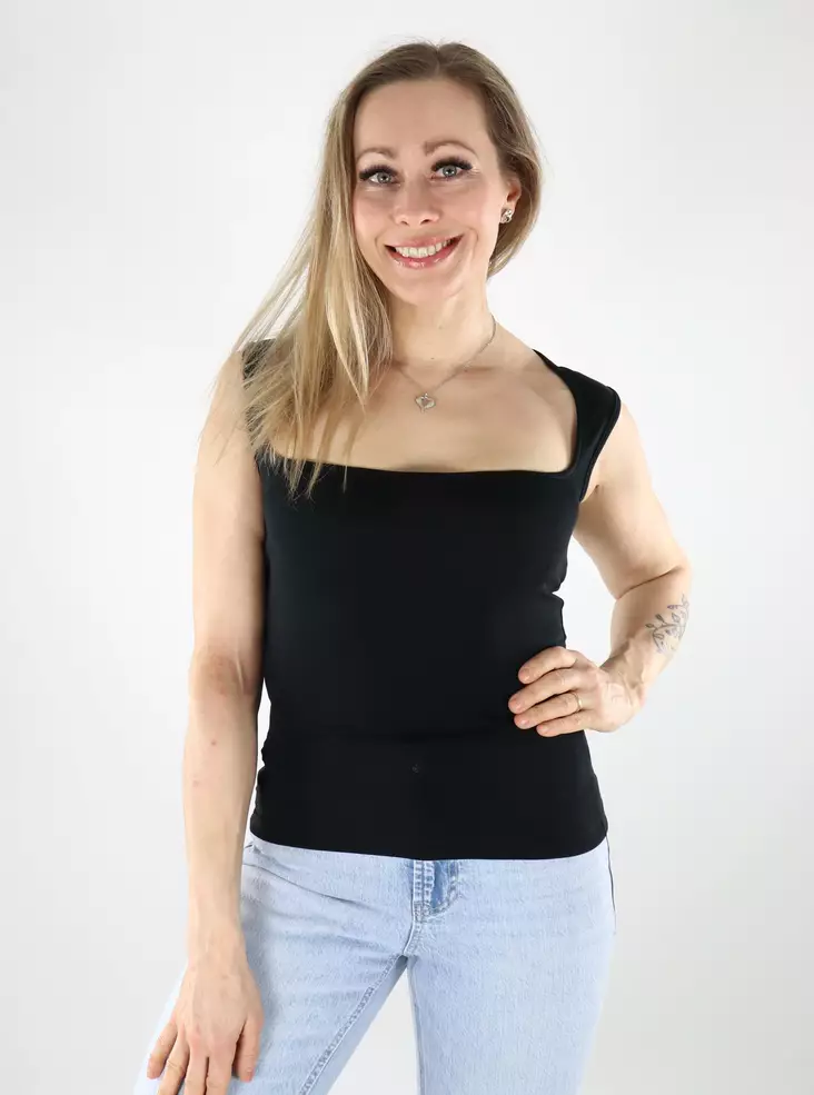 JJXX damtopp i bomull Gigi svart - Toppar för damer - 140558 - 1