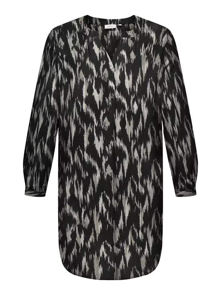 Only Carmakoma plus size tunika Lux Celi svart/ikat - Klänningar och tunikor - 136938 - 1
