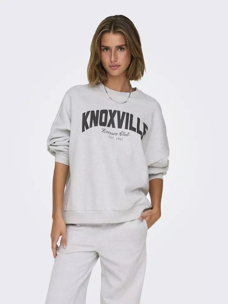 Only damtröja Club ljusgrå - Huvtröjor och sweatshirts - 137668 - 1