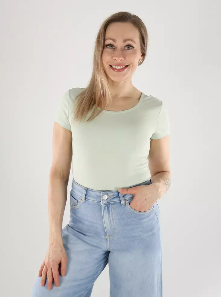 Only t-shirt ONLLIVE love green lily - T-shirts för damer - 140818 - 1