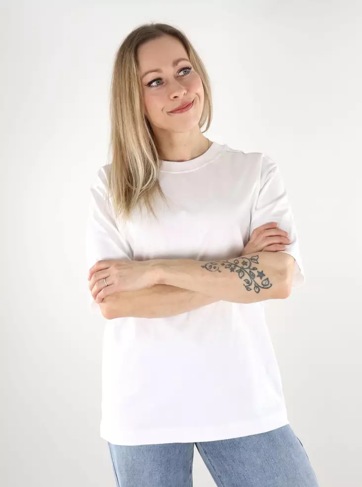 Only dam t-shirt Manhattan Oversize ljus vit - T-shirts för damer - 137598 - 1