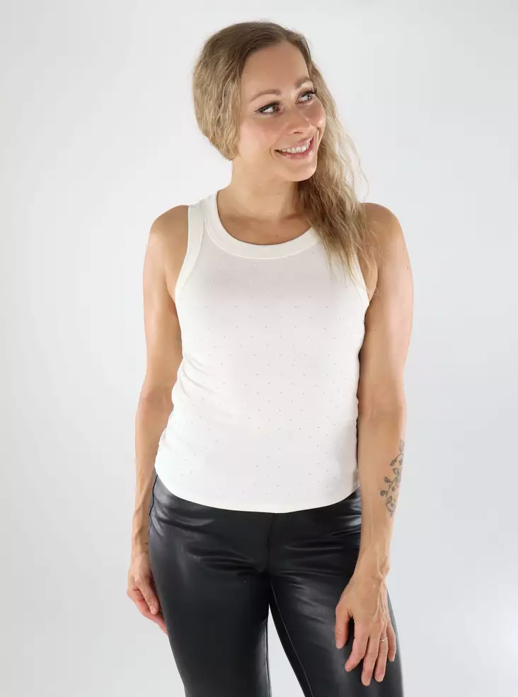 Only damtopp ONLARNHEM Rhinestone cloud dancer - Toppar för damer - 138948 - 1