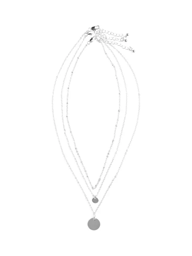 Pieces 3-pack halsbandsset Fiona Halsband silver/st1 - Halsband - 138728 - 1