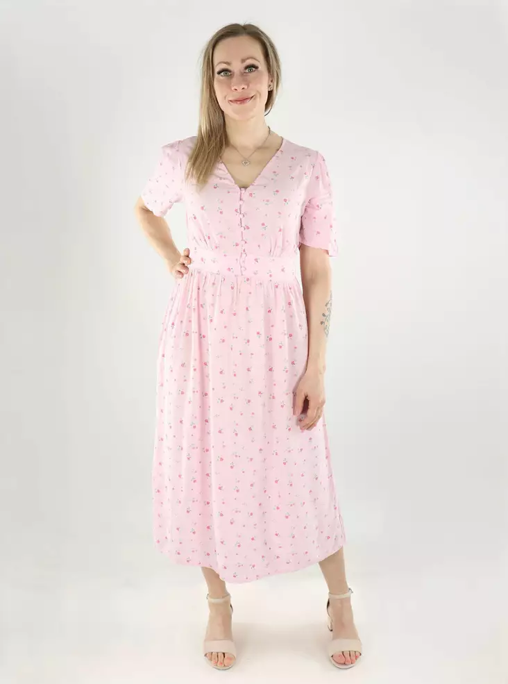 Pieces blommig klänning Midiklänning roseate spoonbi/blommig - Klänningar och tunikor - 140628 - 1