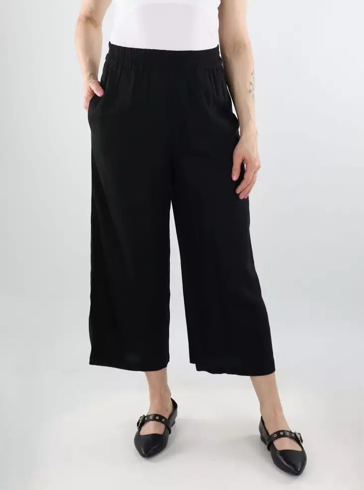 Pieces dam culottes HW svart - Byxor för damer - 138158 - 1