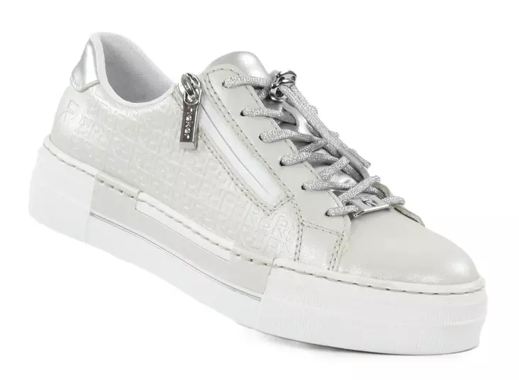 Rieker damsneakers N4960-90 silver/platina - Rieker sneakers - 140488 - 1