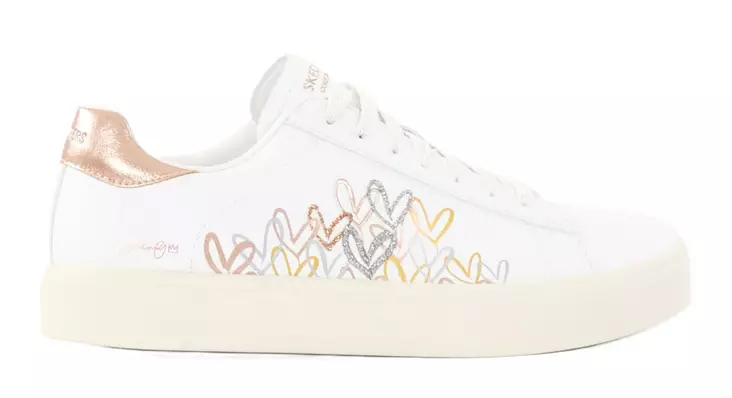 Skechers dam sneakers 185129/WMLT EDEN LX - GLEAMING HEARTS vit - Skechers sneakers - 136638 - 1