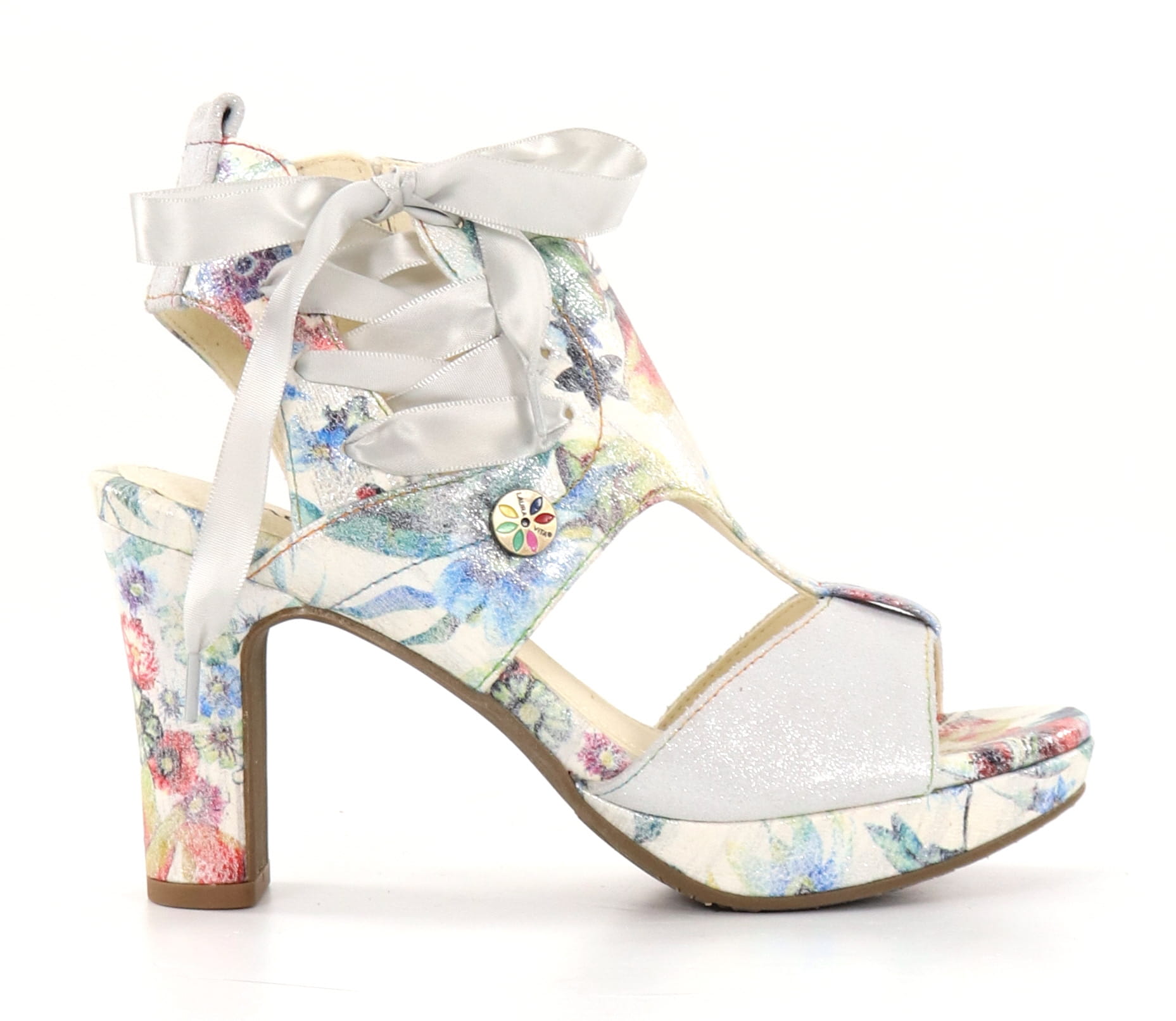 Laura Vita Hicao 0522 Beige - Boots à talon grandes tailles - Femmes - Fleuri - Grandes Shoes Laura Vita Hicao 0522 Beige - Boots à talon grandes tailles - Femmes - Fleuri - Grandes Shoes