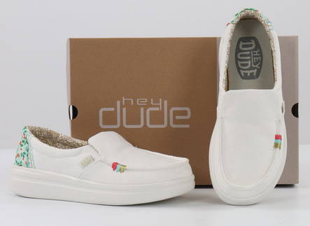 HEYDUDE Skor 40126-1KK Misty Rise Azure White - Promenadskor för damer - 133679 - 2
