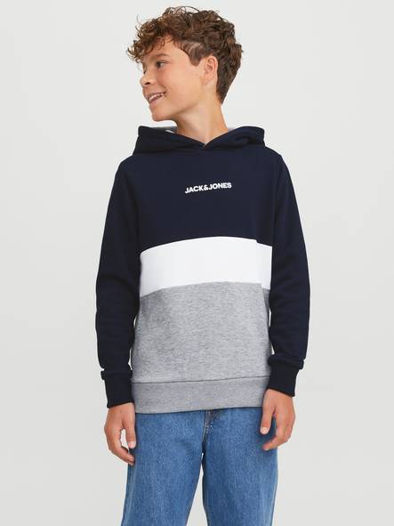 Jack & Jones Junior Reid hoodie marinblå kavaj för pojkar - Huvtröjor för herrar - 135009 - 1