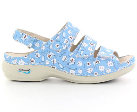 Maskintvättbara sandaler läder teeth - Arbetsskor för damer - 126979 - 1