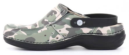 Nursing Care Maskintvättbara arbetsskor i läder, camouflage - Arbetsskor för damer - 132479 - 2