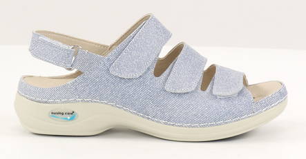 Nursing Care maskintvättbara sandaler i läder, jeans - Arbetsskor för damer - 130229 - 1