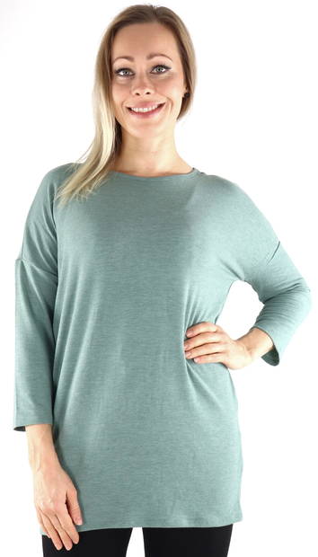 Only dam Tröja Glamour 3/4 chinois green - Långärmade tröjor för  damer - 132019 - 1