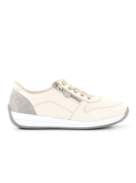 Rieker promenadskor för kvinnor N1100-80 vit/beige - Rieker promenadskor - 135359 - 1