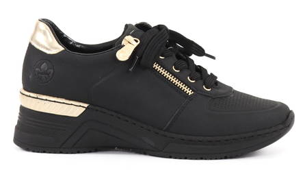 Rieker Kilklackade sneakers N4305-00 svart - Rieker sneakers - 131419 - 1