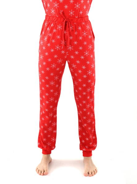 Vero Moda Xmas New nattbyxor för kvinnor high risk red - Nattkläder för damer - 134839 - 1