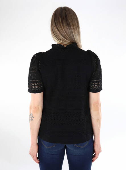 Vero Moda dam t-shirt Honey Lace svart - T-shirts för damer - 136249 - 2