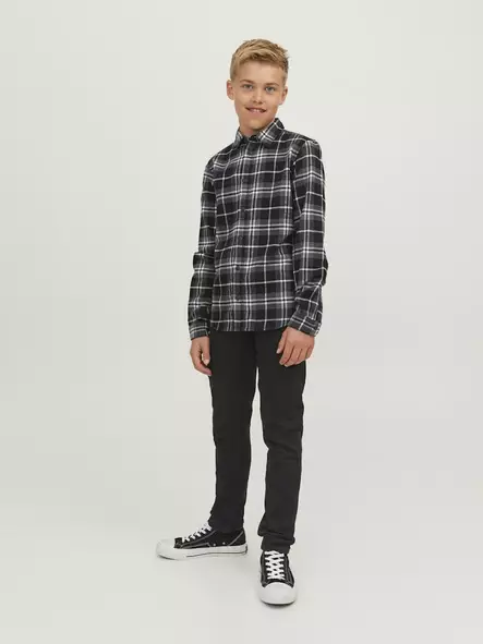 Jack&Jones Junior pojkar Slim fit jeans Glenn MF072 svart - Jeans för herrar - 136329 - 1