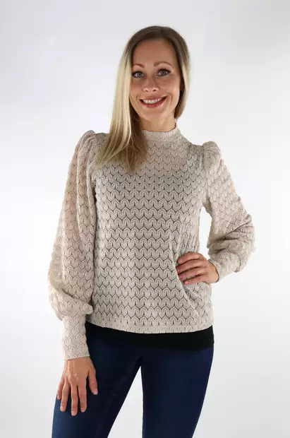 Vero Moda Skjorta höghalsad pumice stone - Långärmade tröjor för  damer - 136999 - 1