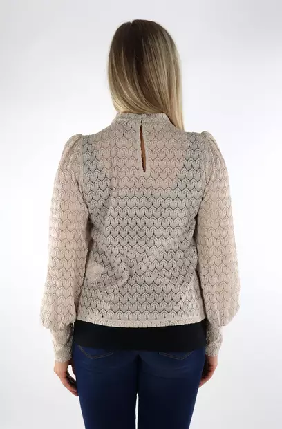 Vero Moda Skjorta höghalsad pumice stone - Långärmade tröjor för  damer - 136999 - 2