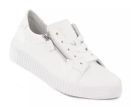 Gabor sneakers i äkta läder för kvinnor 6333421 weiss uni - Sneakers för damer - 138509 - 1