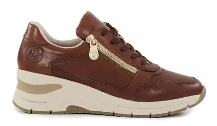 Rieker kilklackade sneakers N9301-25 brun - Rieker sneakers - 138959 - 2