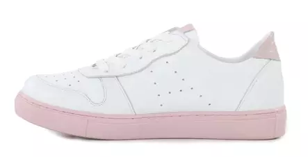 Andrea Conti damsneakers i äkta läder 0341050-1909 vit/rosa - Sneakers för damer - 140309 - 2