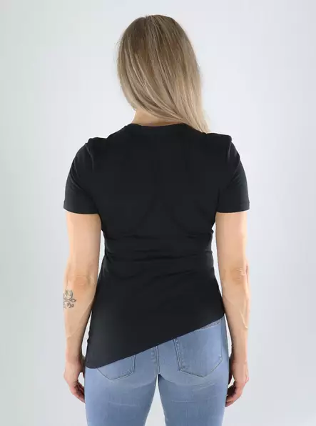 Only t-shirt rynkad svart - T-shirts för damer - 141259 - 2