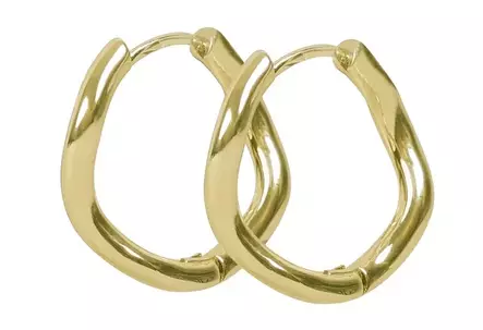 Snö of Sweden Örhängen Union kurvring 20 mm guld - Örhängen - 141599 - 1