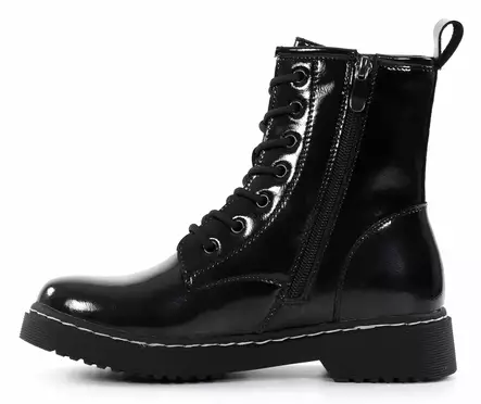 Askel dam ankelboots i läder 23893K7 svart lakrits - Stövletter och kängor för damer - 137109 - 2