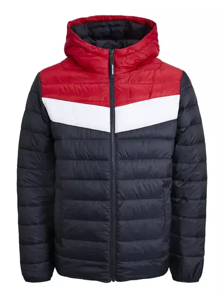 Jack&Jones Jacka JJWEST LIGHT PUFFER HOOD captain/white/true - Jackor och parkas för herrar - 139509 - 1
