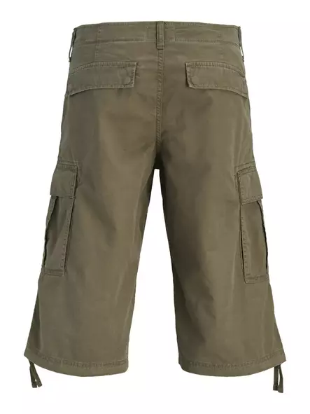 Jack&Jones herr cargoshorts Karl Frank cargo long olive night - Shorts och capribyxor för herrar - 141019 - 2