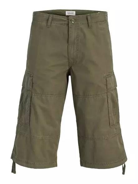 Jack&Jones herr cargoshorts Karl Frank cargo long olive night - Shorts och capribyxor för herrar - 141019 - 1